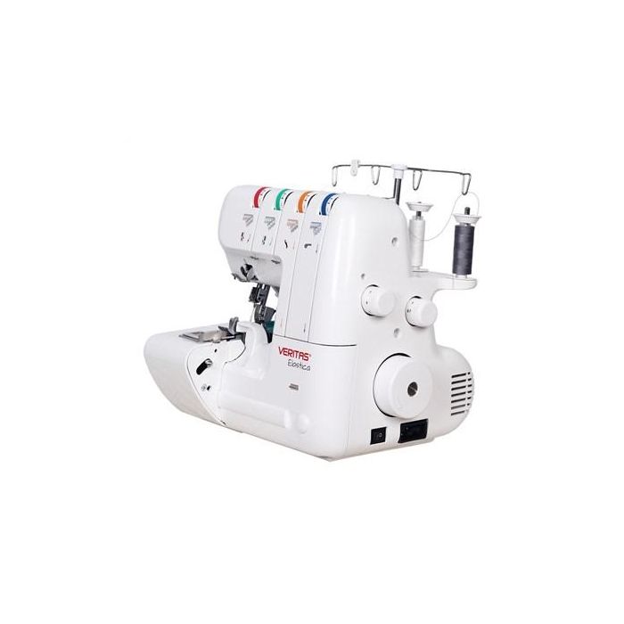 Veritas Máquina de Coser Overlock Remalladora Elastica 3/4 Hilos hasta 1000 Puntadas por Minuto para Tejano Cuero Tela de Abrigo 3