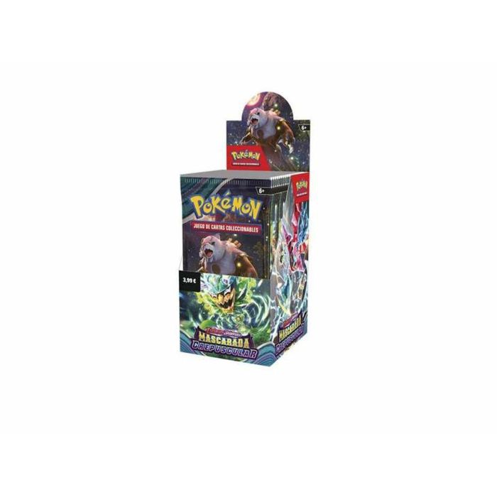 Carta pokemon sv07 expositor 36 sobres. 14.3x14.85x46.92 cm