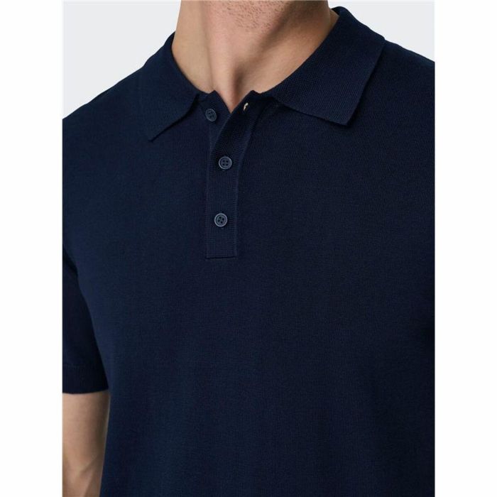 Polo de Manga Corta Hombre Only & Sons Onswyler Life Reg 14 Ss Knit Stormy Ø 42 cm 1
