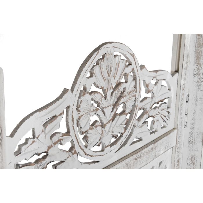 Biombo DKD Home Decor Blanco Madera de mango Madera MDF 150 x 2 x 180 cm 3