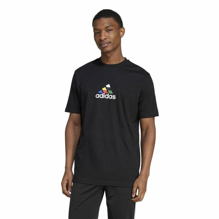 Camiseta de Manga Corta Hombre Adidas House Of Tiro Nations Graphic Negro 2