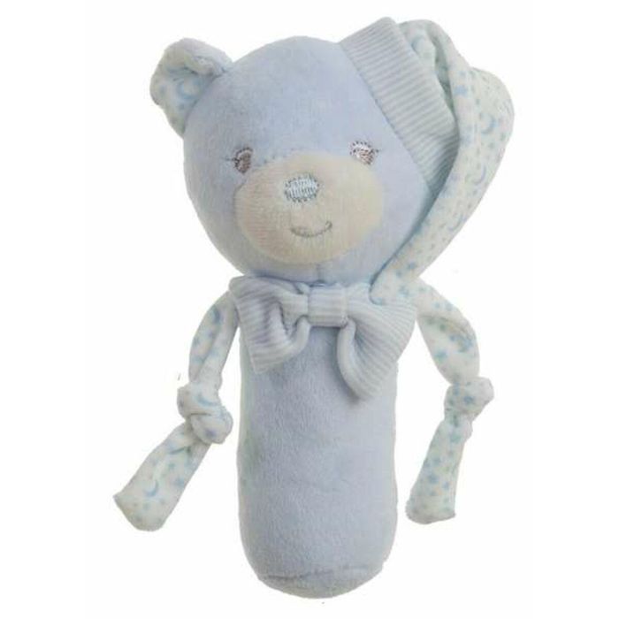 Creaciones Llopis Sonajero Azul 16 cm Osito Sweet Estrellas, Edad Mínima 3 Años