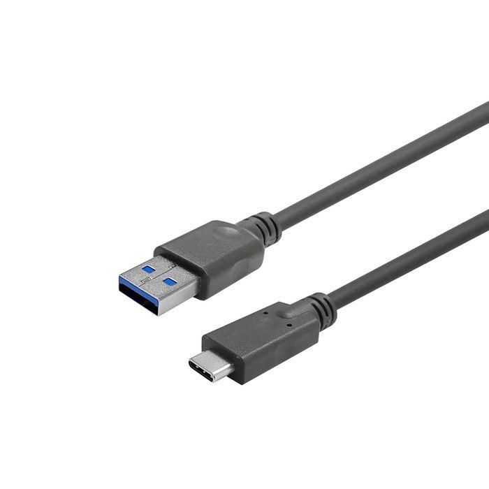 Vivolink Cable USB-C macho a USB-A macho 5m Negro para cámaras/conferencia, compatible con USB 3.0/2.0 y Logitech