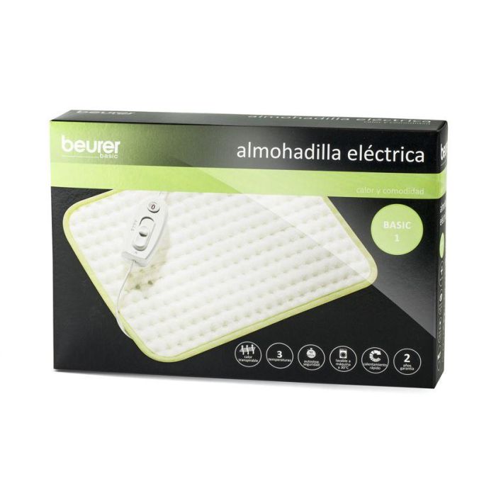 Beurer Almohadilla Eléctrica de Tacto Suave con Control de Temperatura, 33x44 cm 1
