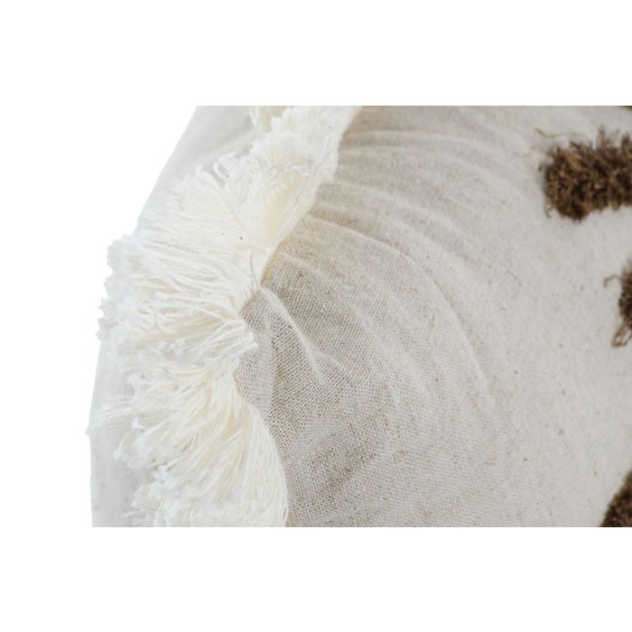 DKD Home Decor Cojin Mediterraneo Hangzhou design 26b Natural Marron 10 x 45 x 45 cm (2 Unidades)