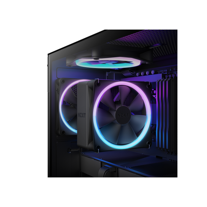 NZXT RC-TR120-B1 Refrigerador de Aire para Procesador con RGB, Ventilador de 12 cm, Negro