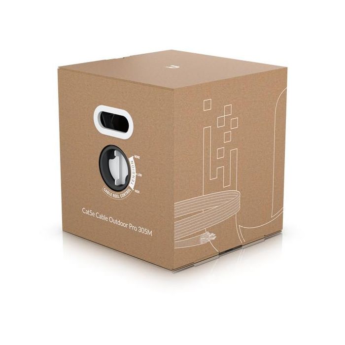 Ubiquiti Cable de Red Gigabit Ethernet Cat5e Exterior STP 24AWG 305m Blanco UniFi Resistente Intemperie y EMI 0 Ubiquiti Cable de Red Gigabit Ethernet Cat5e Exterior STP 24AWG 305m Blanco UniFi Resistente Intemperie y EMI 0