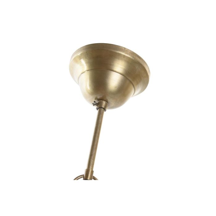 DKD Home Decor Lámpara de Techo de Hierro Dorado Estilo Loft, 1 Luz, Bombilla E27 de 50W, 43 x 61 x 43 cm 3