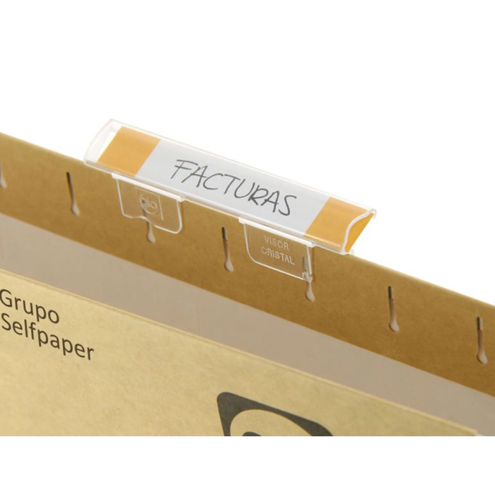 Gio Carpeta Colgante Visor Superior Cristal Kraft Bicolor Cartulina Folio Con Etiquetas -25U- 2 Gio Carpeta Colgante Visor Superior Cristal Kraft Bicolor Cartulina Folio Con Etiquetas -25U- 2