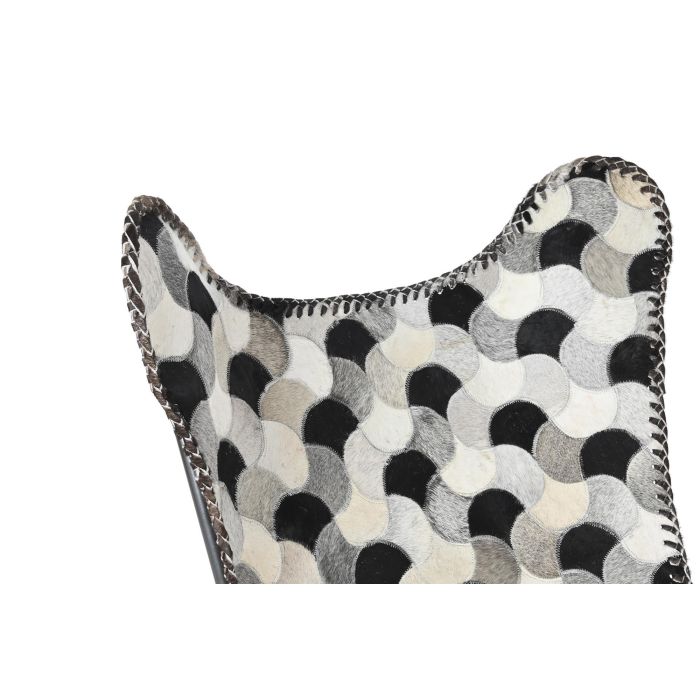 DKD Home Decor Sillón Colonial Marrón Blanco Piel Hierro 70x70x90 cm 2 DKD Home Decor Sillón Colonial Marrón Blanco Piel Hierro 70x70x90 cm 2