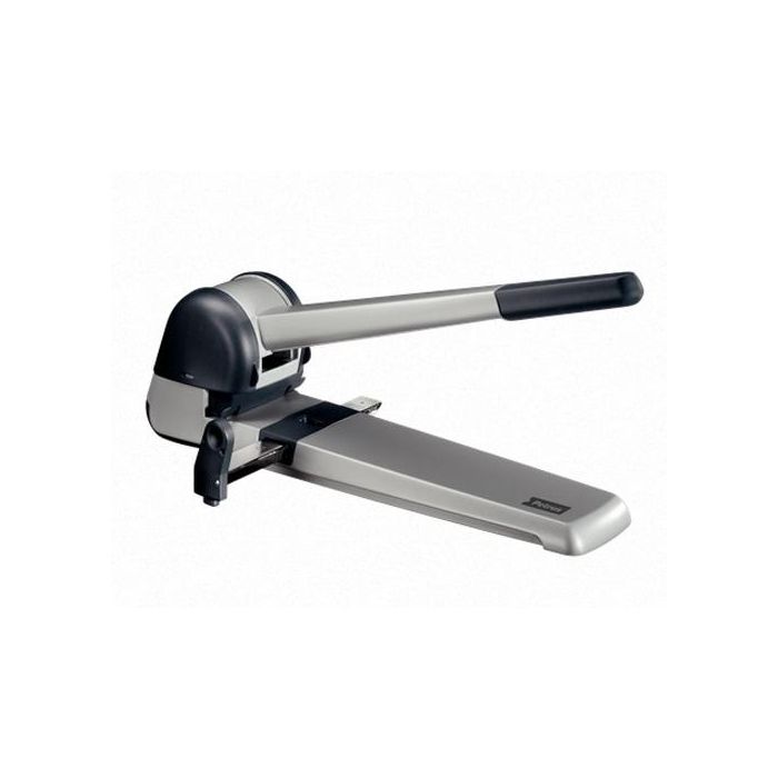 Petrus 582 Taladrador de Papel de Gran Capacidad 250 Hojas, Metálico, 2 Taladros con Cubierta de Seguridad