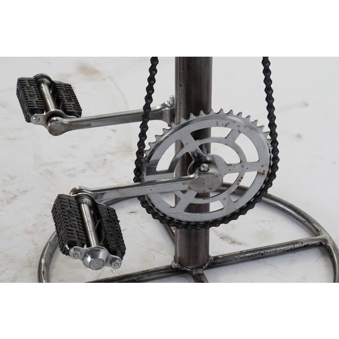 DKD Home Decor Taburete Vintage Marron Metal y Cuero 44 x 82 x 41 cm 4