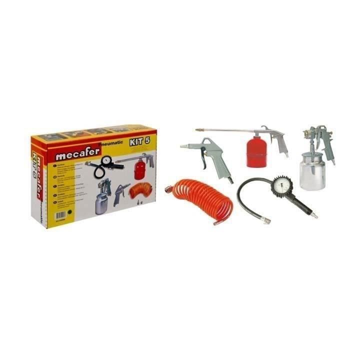 MECAFER Kit de accesorios de aire comprimido 5 piezas MECAFER Kit de accesorios de aire comprimido 5 piezas