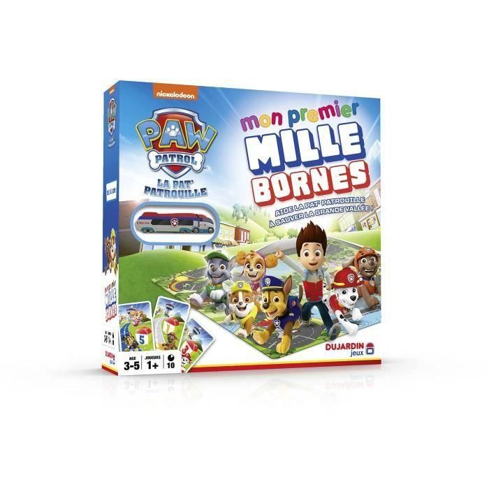 Dujardin Juego de Cartas Mille Bornes Pat Patrol, Aventura en el Gran Valle, Búsqueda de Gallinetta, para Niños