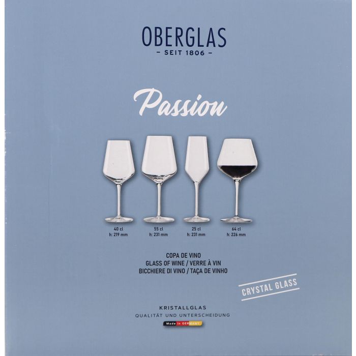 Inde Set 6 Copas Burgundy Passion 64Cl, 11,5x22,8x7 cm 3