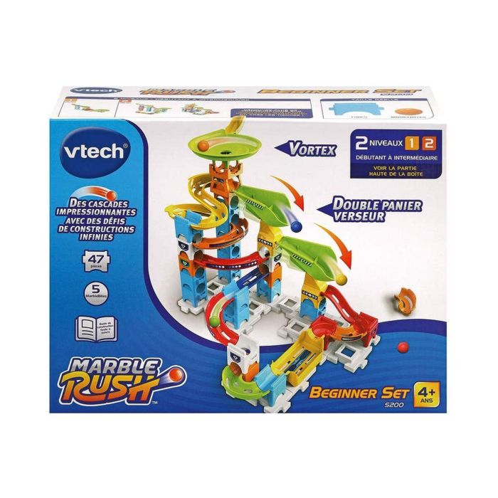 Set de Canicas Vtech Marble Rush Marble Run - Beginner Set Circuito + 4 Años Pista con Rampas 47 Piezas Set de Canicas Vtech Marble Rush Marble Run - Beginner Set Circuito + 4 Años Pista con Rampas 47 Piezas