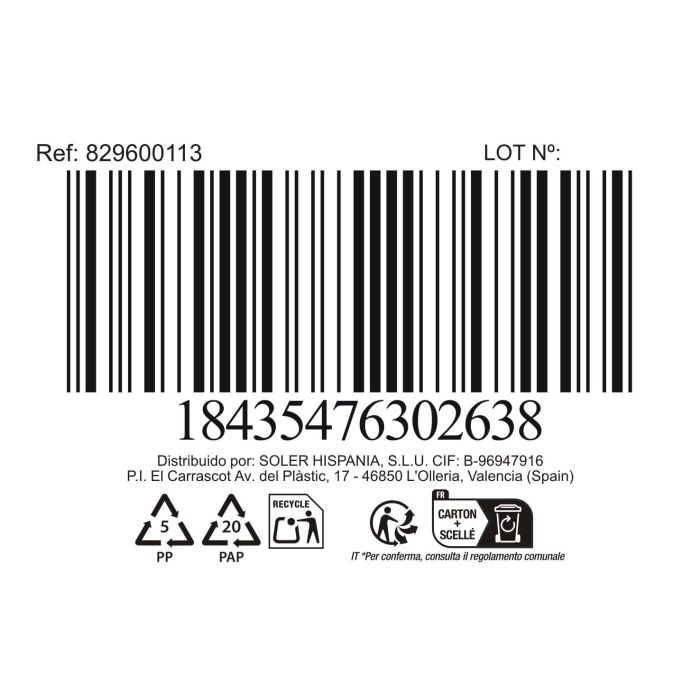 La Mediterranea Set 2 Tazas de Café con Leche 21Cl Lima Abstracto (36 Cajas) 3