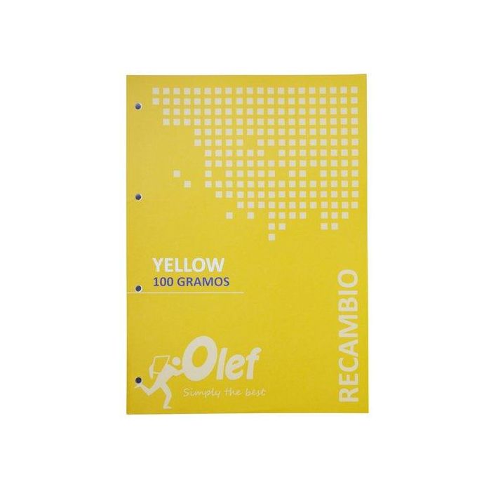 Recambio Olef A4 80H 100Gr 4 Taladros Cuadric.5X5 Amarillo (Set de 5)
