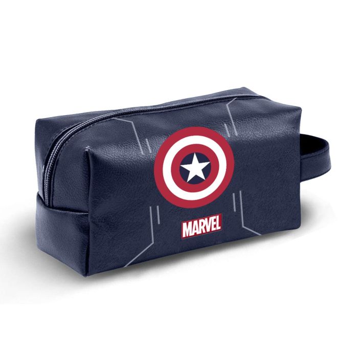 Marvel Capitán América Neceser de Viaje Brick PLUS Starshield Azul Oscuro 13x27x13 cm