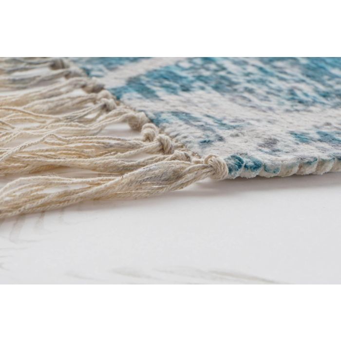 DKD Home Decor Alfombra Árabe Atusa Azul 240 x 60 cm Chenilla y Algodón 3