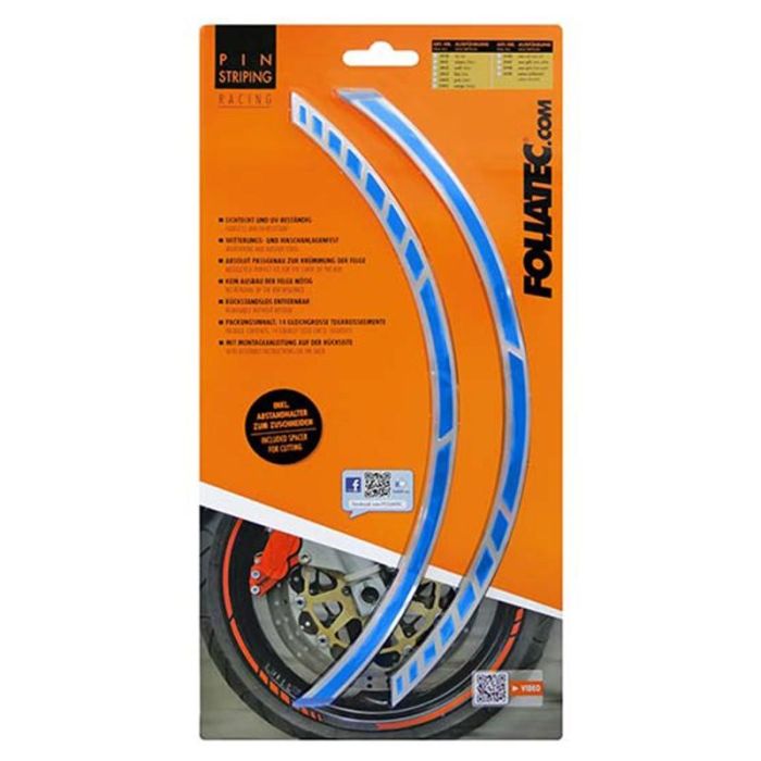 Foliatec FO34450 Pin Striping Racing Azul 14 Bandas 7 mm x 41 cm Incluye Espaciador 0 Foliatec FO34450 Pin Striping Racing Azul 14 Bandas 7 mm x 41 cm Incluye Espaciador 0