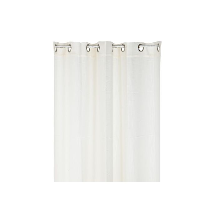 Cortina Basicos DKD Home Decor Blanco 270 x 140 cm (2 Unidades) 1