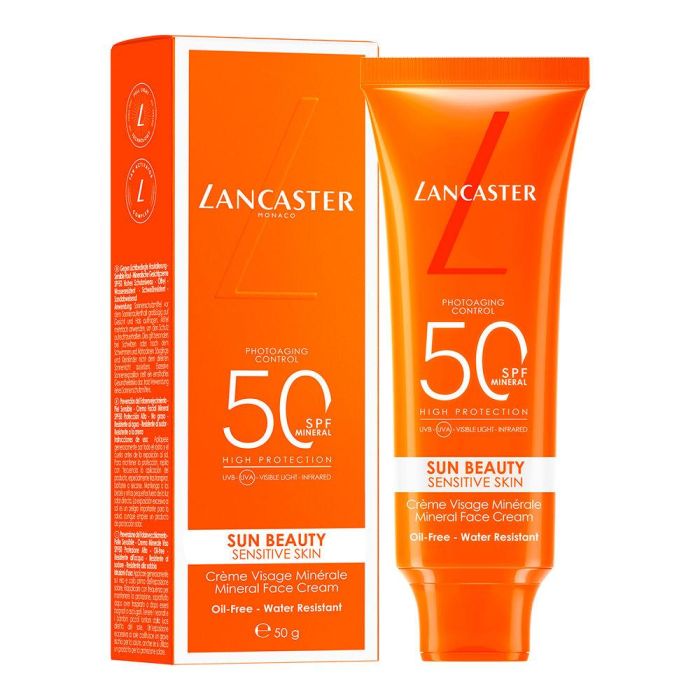 Lancaster SUN BEAUTY Crema Facial Mineral SPF50 Piel Sensible 30 ml con Protección de Amplio Espectro 1