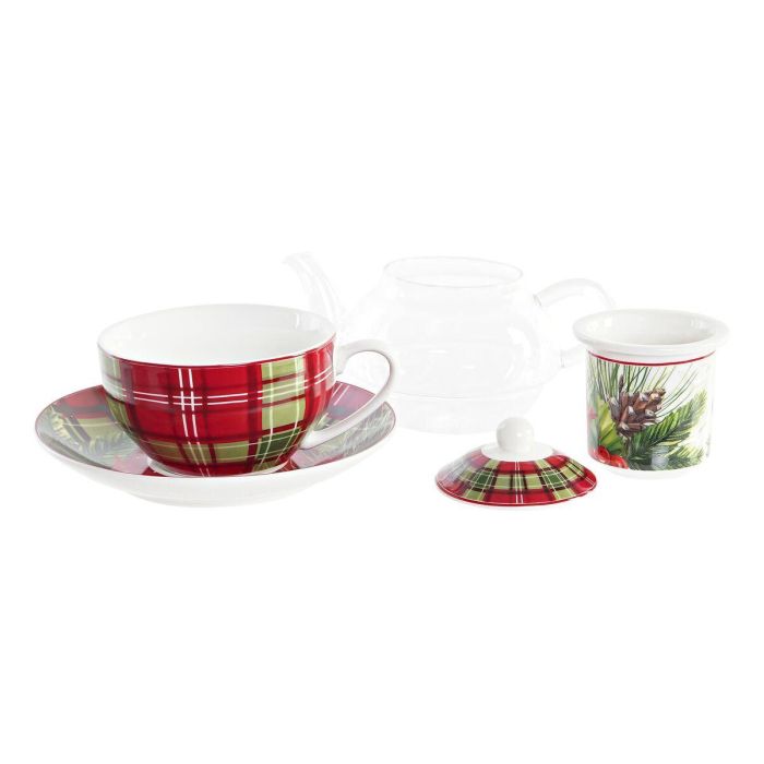 Tetera Navidad Tradicional DKD Home Decor Rojo Verde 13.5 x 15 x 15 cm (2 Unidades) Tetera Navidad Tradicional DKD Home Decor Rojo Verde 13.5 x 15 x 15 cm (2 Unidades)