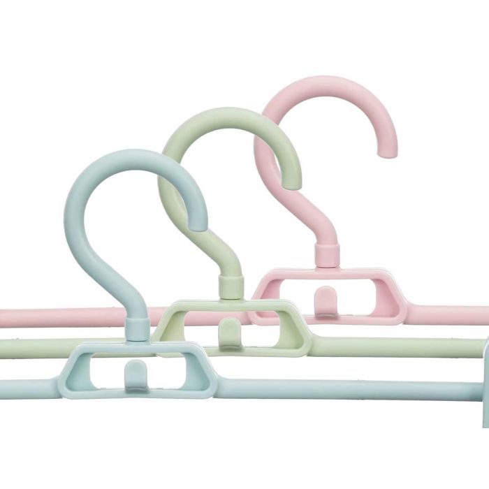 Set 4 Perchas Pinzas Kipit 3 Colores - Azul, Rosa, Verde - 34x5.5x21 cm (24 Unidades) 3 Set 4 Perchas Pinzas Kipit 3 Colores - Azul, Rosa, Verde - 34x5.5x21 cm (24 Unidades) 3