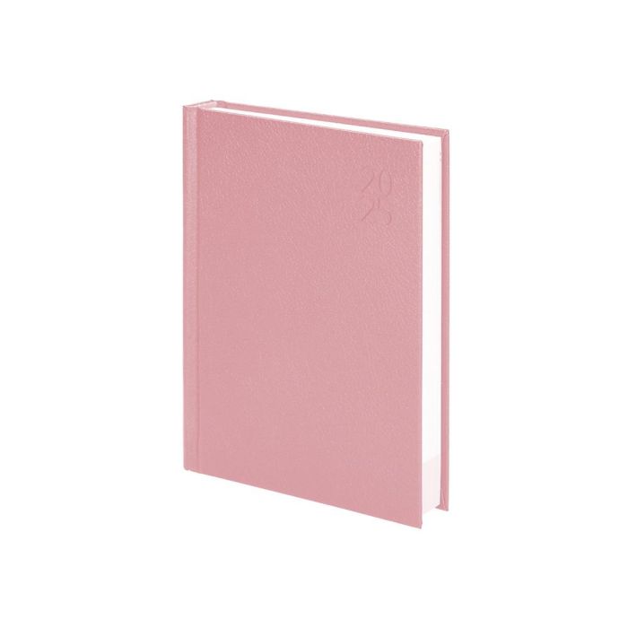 Agenda Encuadernada Liderpapel Corfu A5 2025 Dia Pagina Color Rosa Nude Papel 60 gr 3