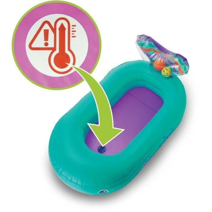 Infantino INF0773554050165 Bañera Inflable de Ballenas con Bolas de Juego Integradas y Térmica 76x45 cm 3