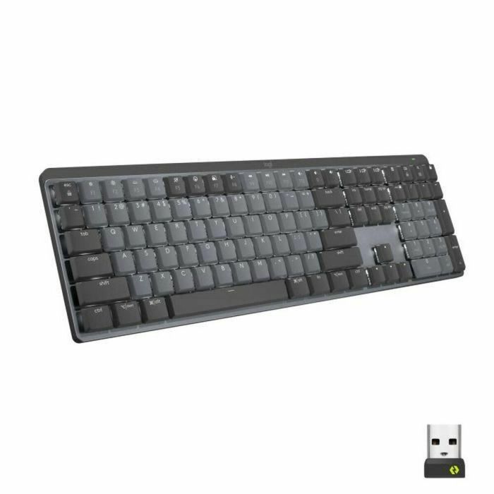 Logitech Teclado Inalámbrico MX Mecánico Rendimiento Retroiluminado con Switches Silent Tactile, Clickable, Linear - Grafito Logitech Teclado Inalámbrico MX Mecánico Rendimiento Retroiluminado con Switches Silent Tactile, Clickable, Linear - Grafito