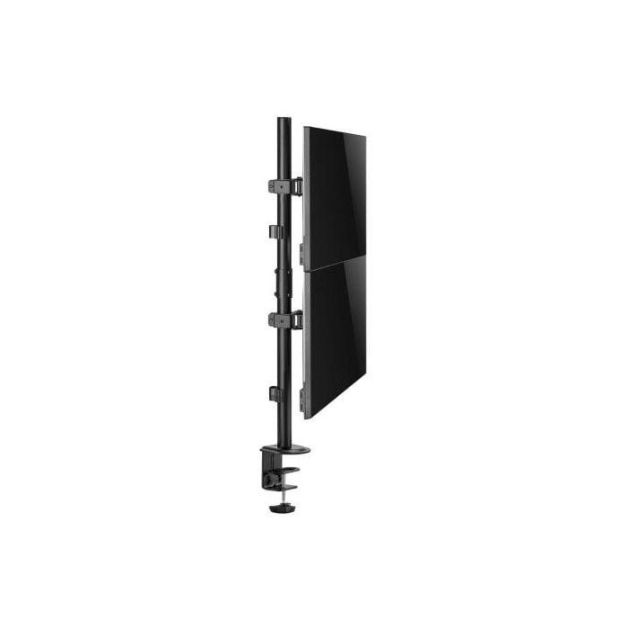 AISENS - SOPORTE DE MESA ECO GIRATORIO E INCLINABLE PARA 2 MONITOR/TV 9KG DE 17-32, NEGRO 2 AISENS - SOPORTE DE MESA ECO GIRATORIO E INCLINABLE PARA 2 MONITOR/TV 9KG DE 17-32, NEGRO 2