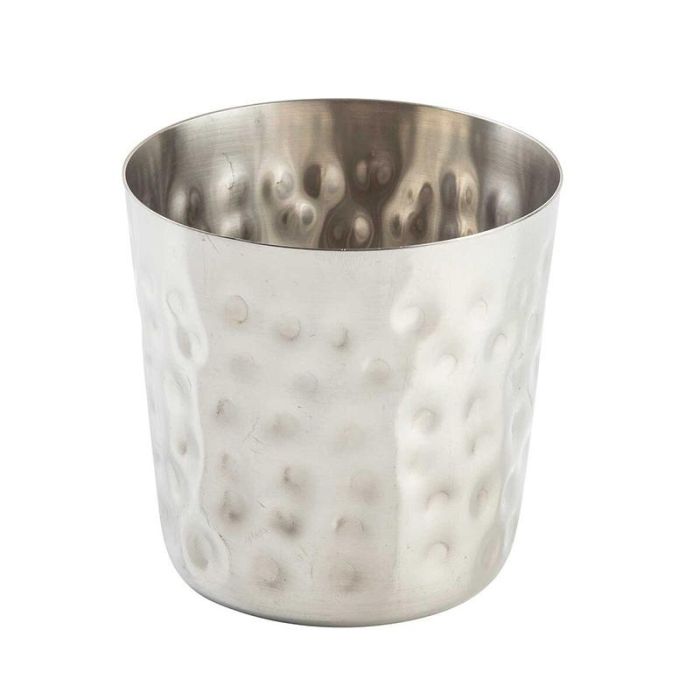 TABLECRAFT - AC885H/6 - Pack de 6 unidades - Cilindro de aperitivo. Acabado martilé 415 ml - 8,7 x 8,7 x 8,5 cm - Acero inoxidable