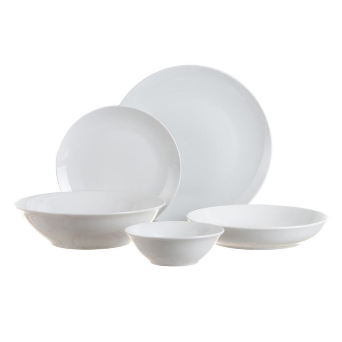 Plato Hondo Blanco Porcelana Cocina 20,50 X 20,50 X 4 cm
