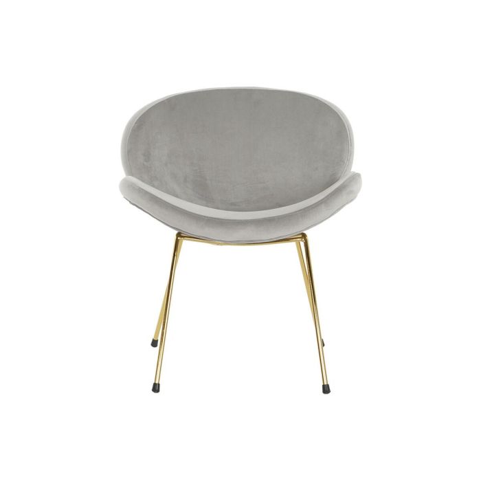 Silla Chic DKD Home Decor Gris Claro Dorado 58 x 73 x 62 cm 2 Silla Chic DKD Home Decor Gris Claro Dorado 58 x 73 x 62 cm 2