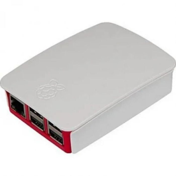 Raspberry Pi Caja para Raspberry Pi 4 Modelo B, ABS Transparente, Rojo y Blanco, 1873430