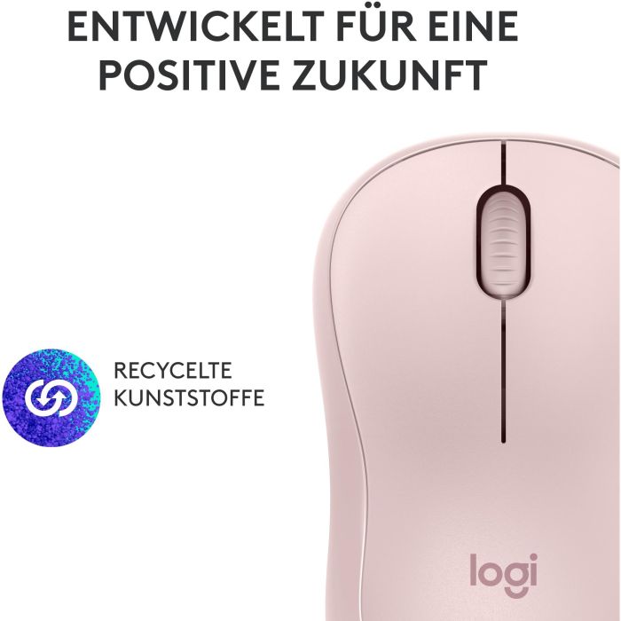 Logitech M240 Ratón Óptico Bluetooth Inalámbrico, Diseño Ergonómico Silencioso, Conexión Fiable para PC y Mac, Color Negro 3