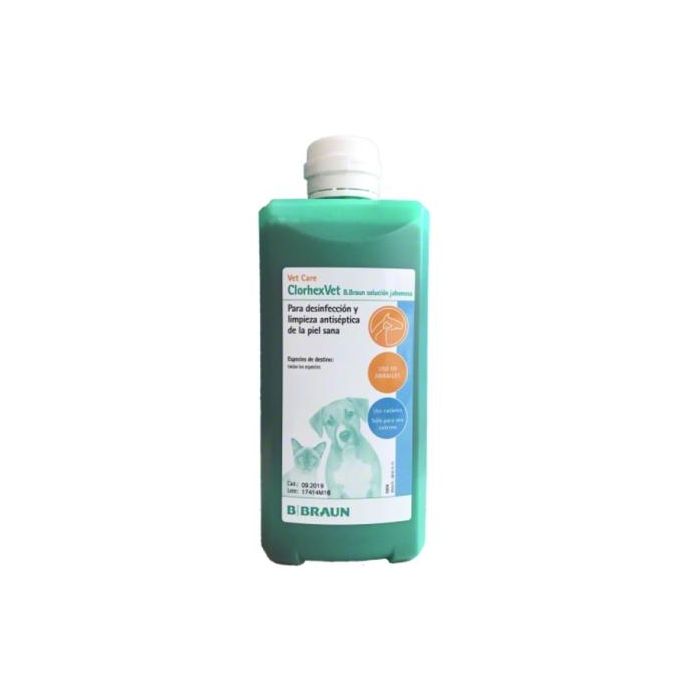 B. Braun Clorhexvet Clorhexidina Jabonosa 4% 500 mL - Solución para desinfección de piel