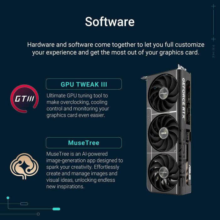 ASUS Prime -RTX5060TI-O16G NVIDIA GeForce RTX 5060 Ti 16 GB GDDR7 15 ASUS Prime -RTX5060TI-O16G NVIDIA GeForce RTX 5060 Ti 16 GB GDDR7 15