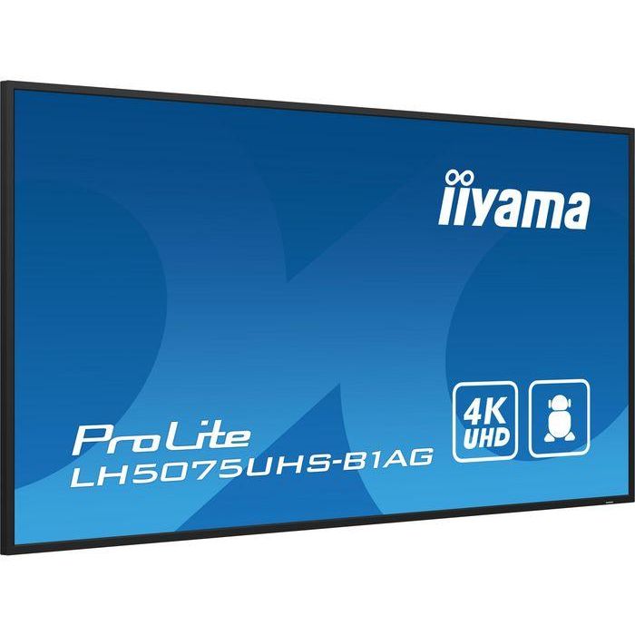 iiyama ProLite Pantalla plana para señalización digital 125,7 cm (49.5") LCD Wifi 500 cd / m² 4K Ultra HD Negro Procesador incorporado Android 11 24/7 12 iiyama ProLite Pantalla plana para señalización digital 125,7 cm (49.5") LCD Wifi 500 cd / m² 4K Ultra HD Negro Procesador incorporado Android 11 24/7 12