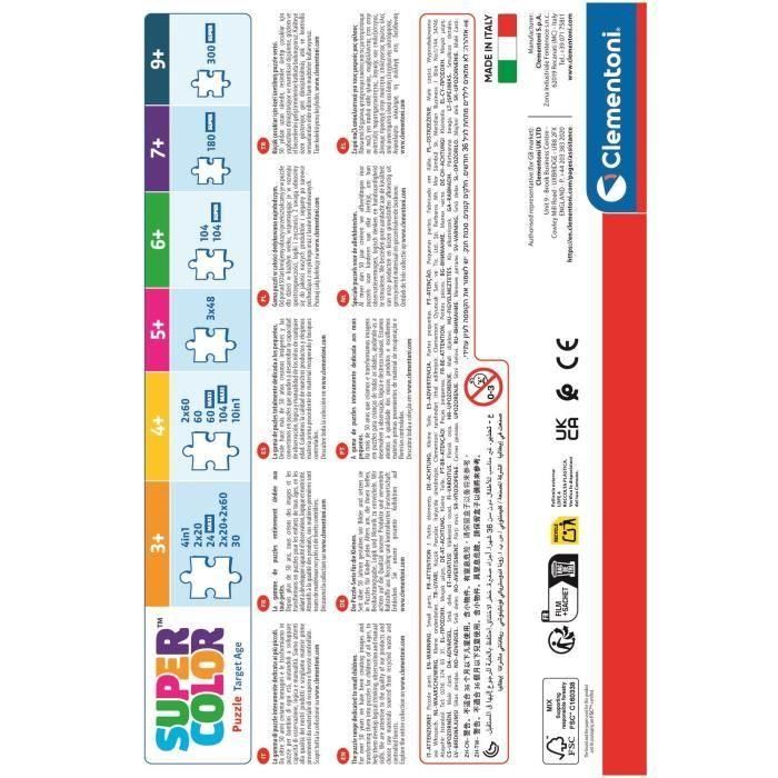 Clementoni CLE8005125250424 Puzzle de 104 Piezas con Personaje Punto 3 Clementoni CLE8005125250424 Puzzle de 104 Piezas con Personaje Punto 3