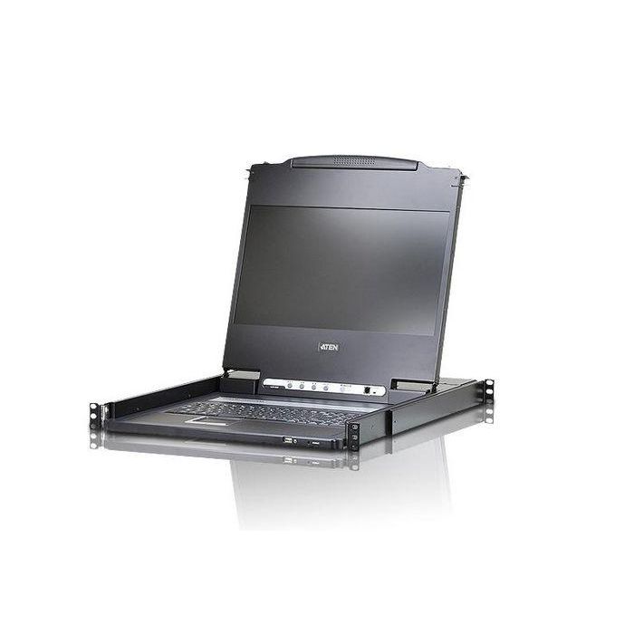 Aten USB DVI WideScreen Full HD LCD Console with USB, Italian Aten USB DVI WideScreen Full HD LCD Console with USB, Italian