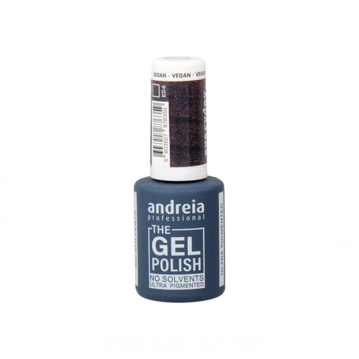 Andreia Professional The Gel Polish Esmalte Semipermanente 105 ml Color ED6 - Marrón Metalizado con Reflejos Cobrizos, Ultra Pigmentado, Duración 4 Semanas