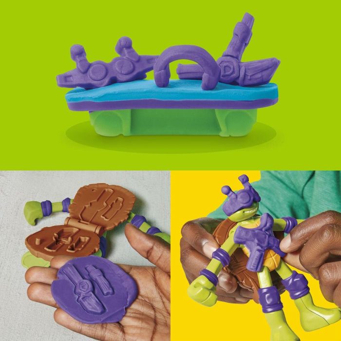 Hasbro Estación de Mutación Tortugas Ninja Mutantes Adolescentes Play-Doh Set de Arcilla para Modelar Manualidades Niños 4+ 7