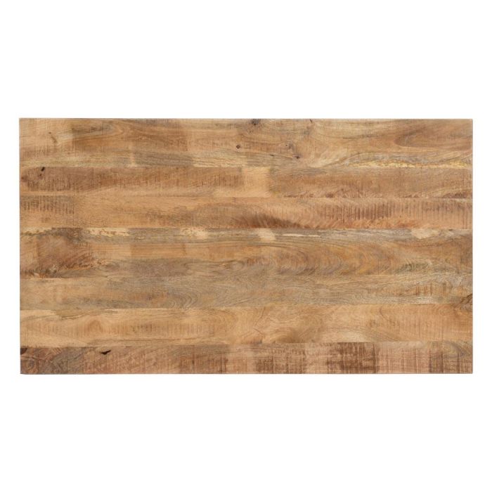 Mesa Comedor Natural-Negro Madera-Hierro 160 X 90 X 79 cm