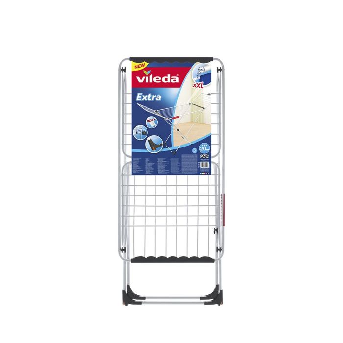 Vileda Tendedero X legs extra, acero/aluminio, 20 m tendido, plegable con ruedas 1