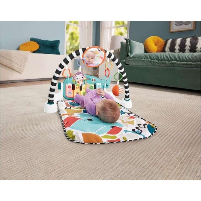 Alfombra manta actividades fisher-price kick & play con piano, luces y sonidos 1 Alfombra manta actividades fisher-price kick & play con piano, luces y sonidos 1