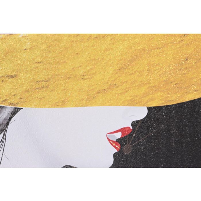 DKD Home Decor Cuadro Negro Amarillo 100 x 50 x 2.5 cm (4 Unidades) 3