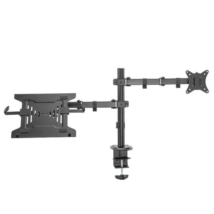 Ewent EW1519 Soporte Escritorio para 1 Monitor hasta 34" y 1 Portátil hasta 15.6", Ajustable Altura, VESA 75/100, Ergonómico 2 Ewent EW1519 Soporte Escritorio para 1 Monitor hasta 34" y 1 Portátil hasta 15.6", Ajustable Altura, VESA 75/100, Ergonómico 2